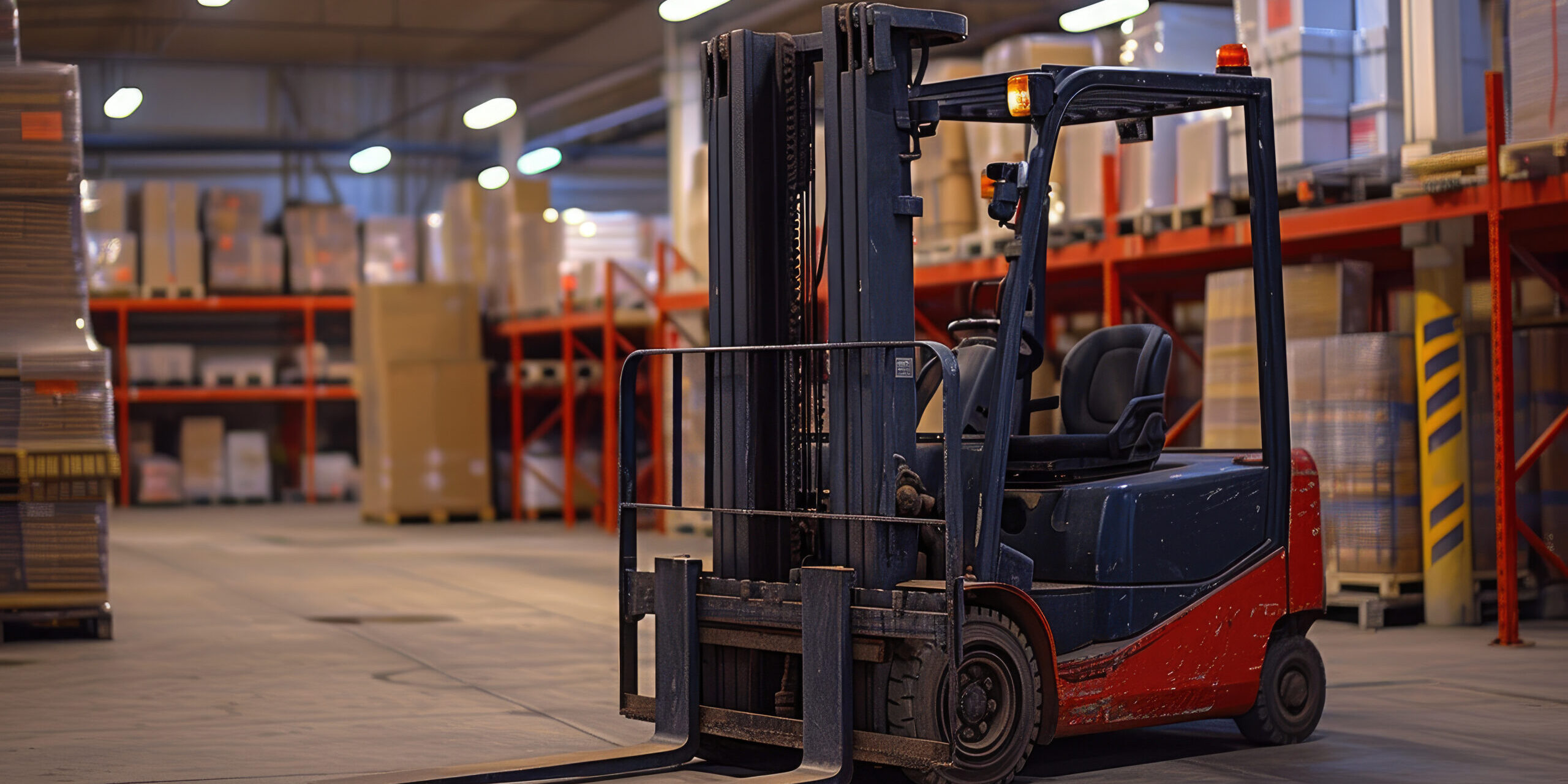 Parked Forklift - Apex Companies