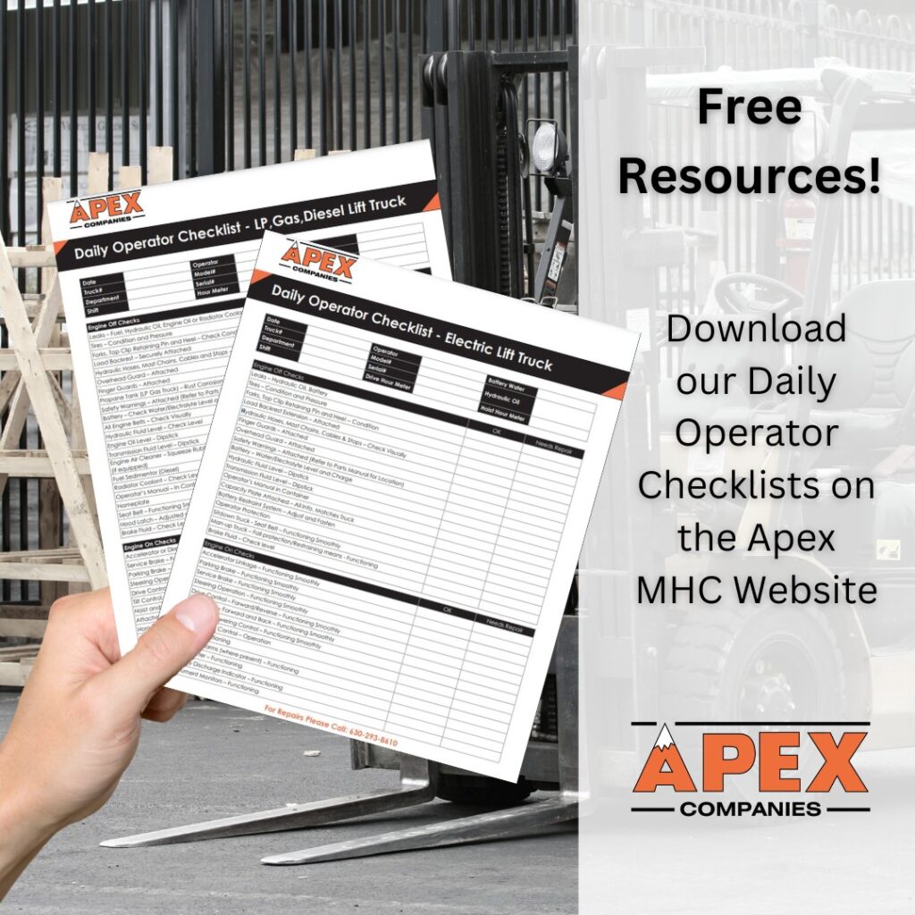 Forklift Inspection Checklist - Apex Companies